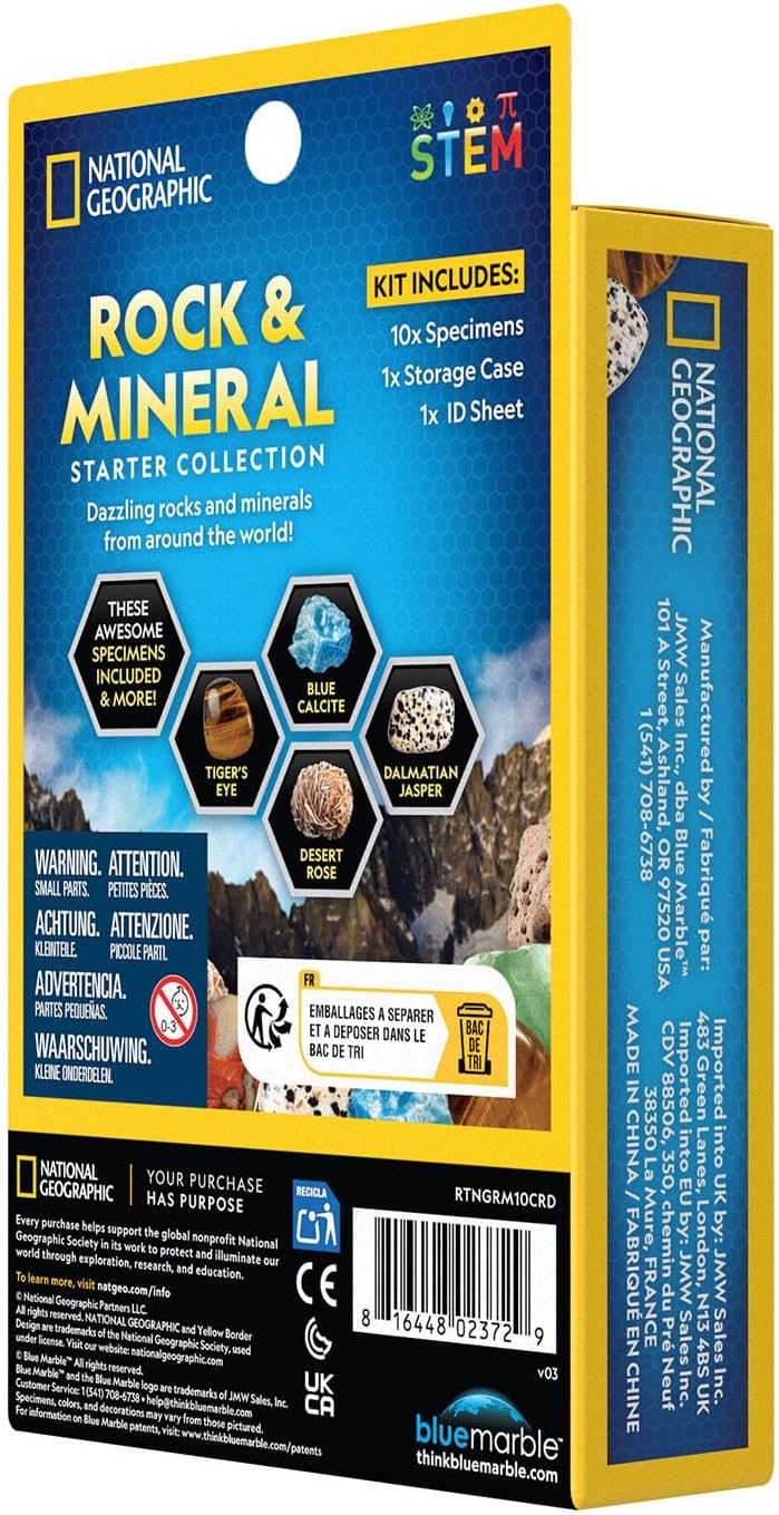 National Geographic Mini Rock and Mineral Starter Collection
