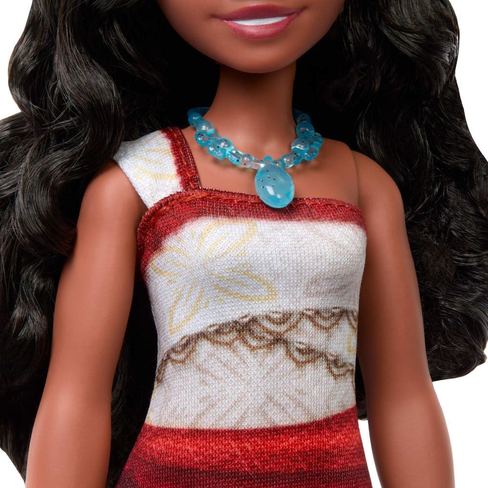 Mattel Disney Moana 2 Moana Fashion Doll with 2 Accessories, Removable Outfit with Necklace & Anklet, Inspired by The Movie