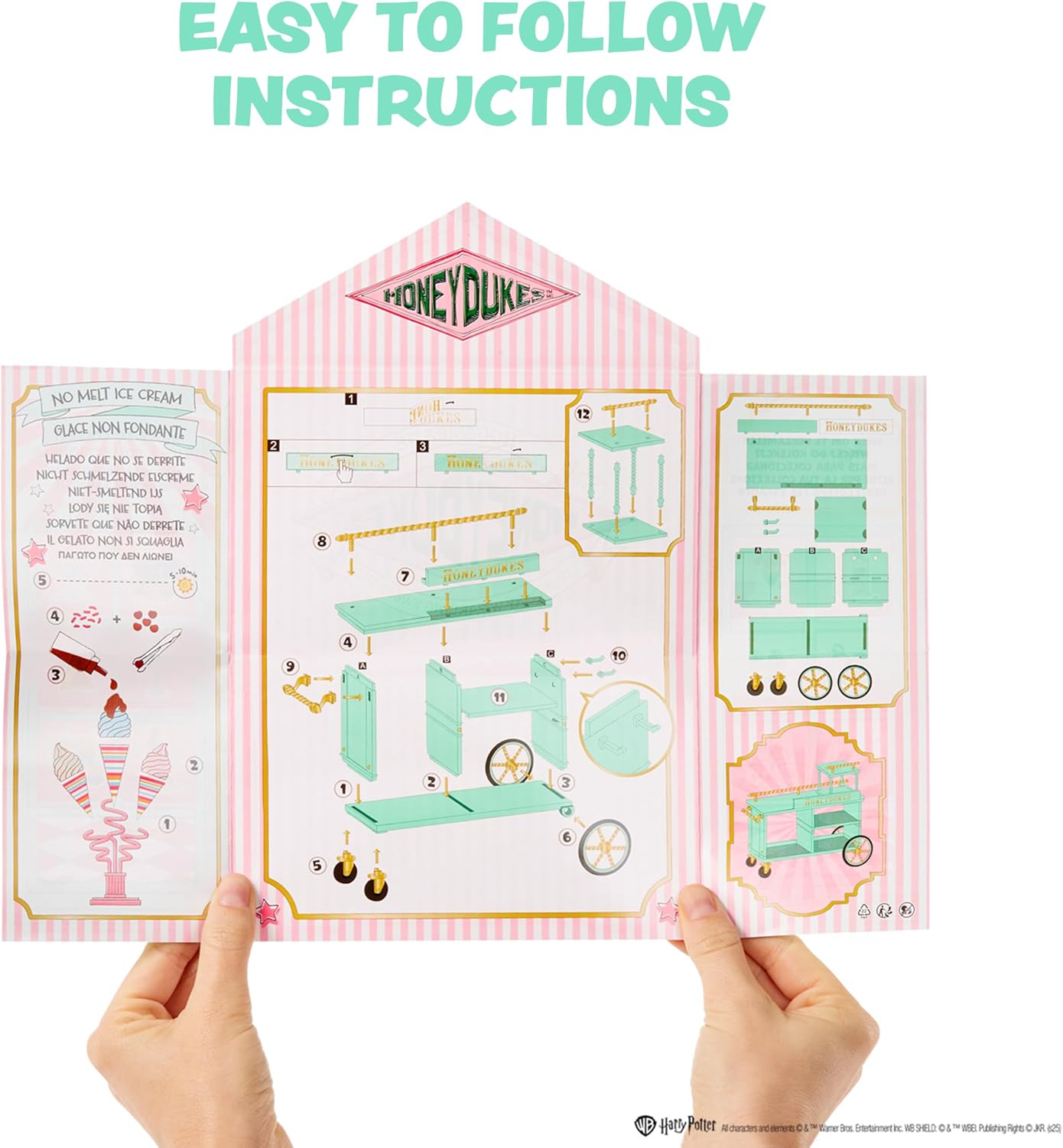 MGA's Miniverse Make It Mini Honeydukes Trolley Harry Potter Mini Collectibles, 50+ Pieces, DIY, Resin Play, Replica Food, NOT Edible, Collectors, 8+