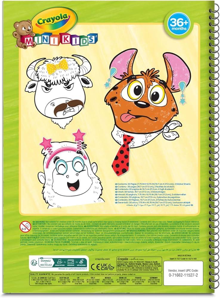 CRAYOLA MINI KIDS MATCH & COLOR COLORING BOOK