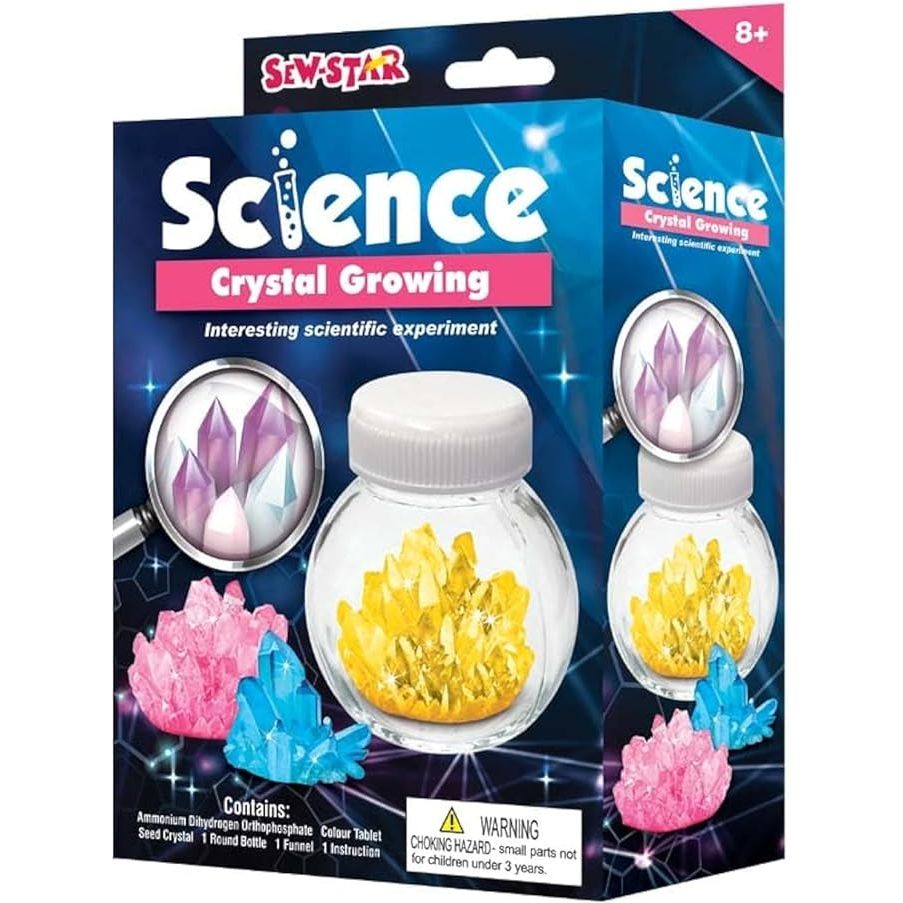 لعبة Sew Star Crystal Growing - ألوان متنوعة - لعبة علمية للأطفال SS-19-002، 8+