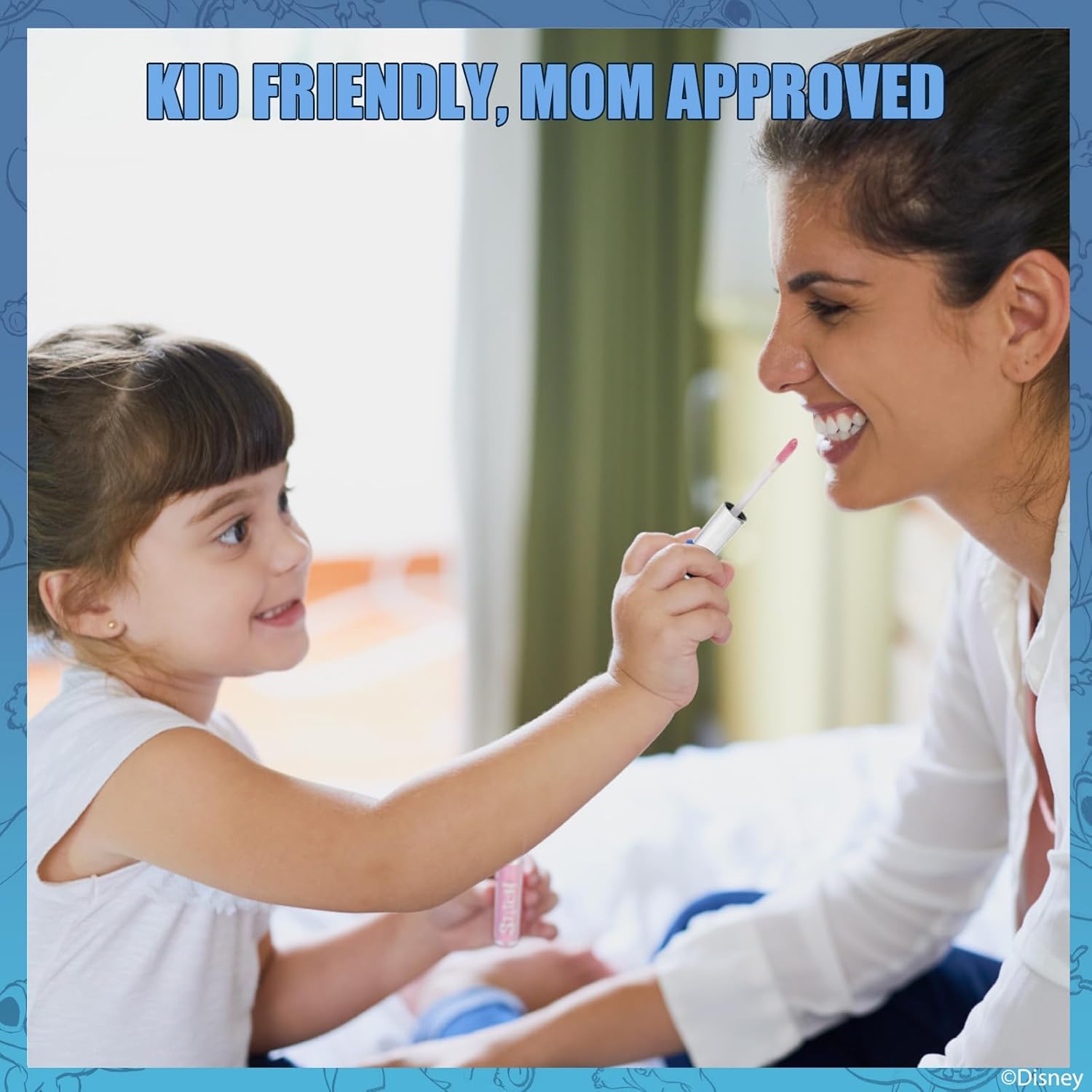 Disney Stitch 10 Piece Plant Based Lip Gloss, Girls Party Favors, First Makeup Set for Girl, Perfect for Parties, Sleepovers, and Birthday Gifts, Ages 3+, by Townley Girl