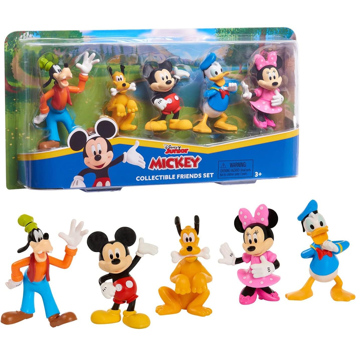 Mickey Mouse Collectible Figure Set, 5 Pack, Officially Licensed Kids Toys