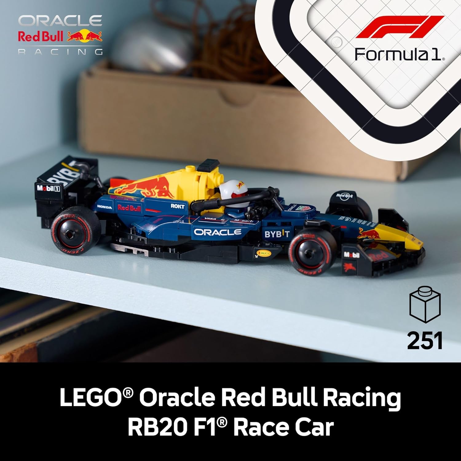 LEGO 77243 Speed Champions Oracle Red Bull Racing RB20 F1 Race Car Model Kits - Building Set for Adults