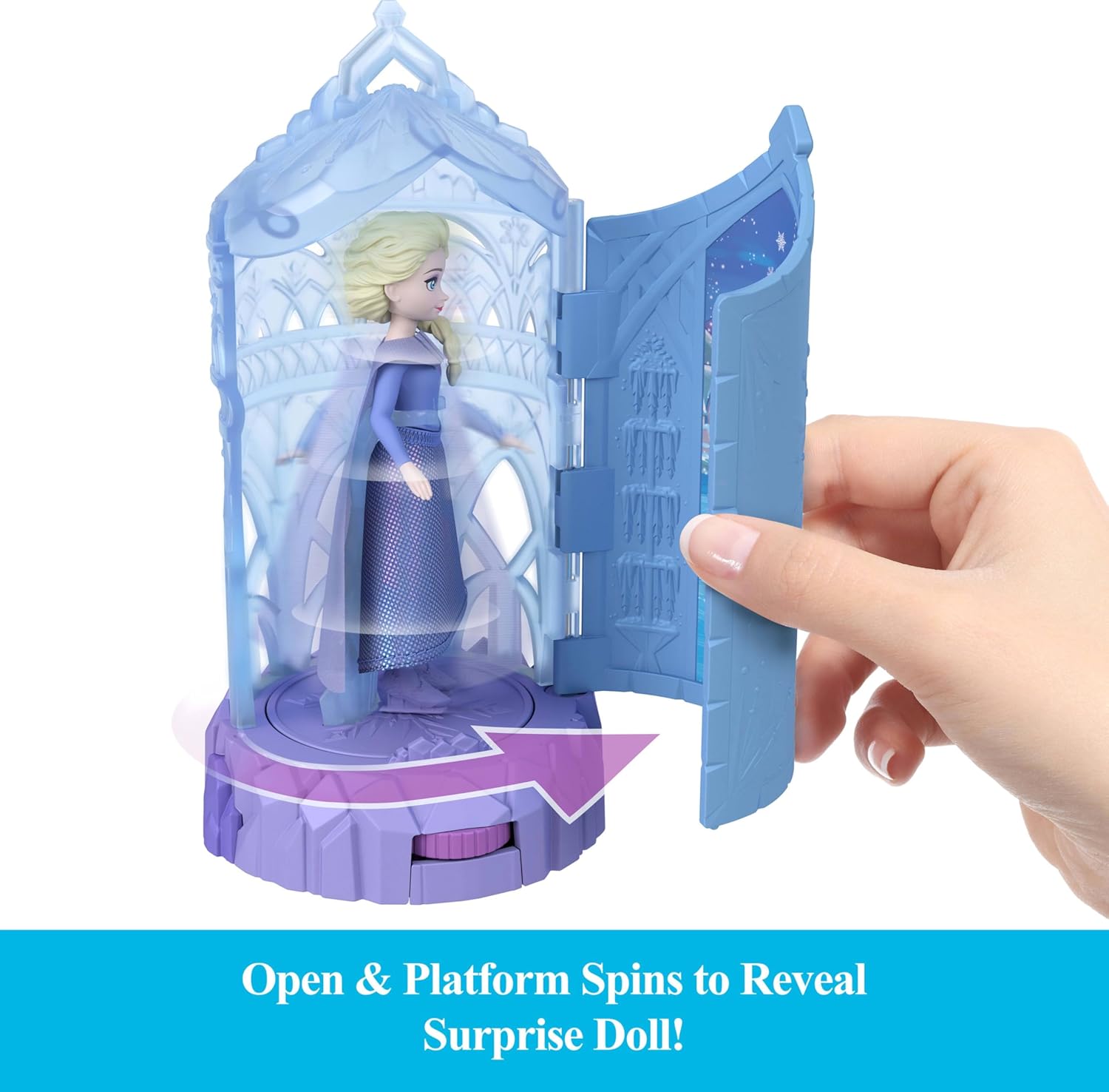 Mattel Disney Frozen Ice Castle Spin Surprise Toy Set