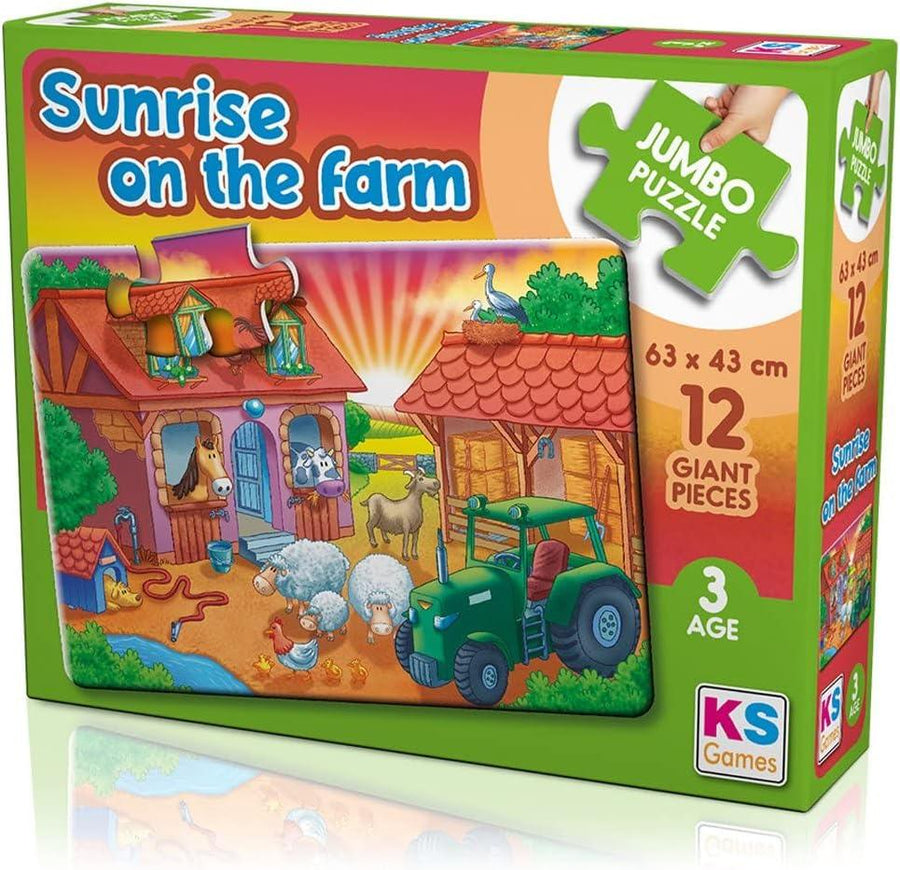 لعبة أحجية Sunrise Jumbo من KS Games، 12 قطعة