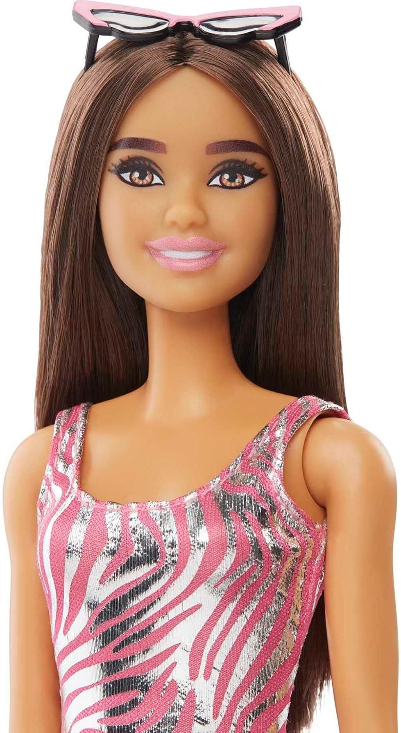 Barbie Doll and Fashion Advent Calendar, 24 Clothing and Accessory Surprises Like Swimsuit, Dress, Hat and Pet Kitten