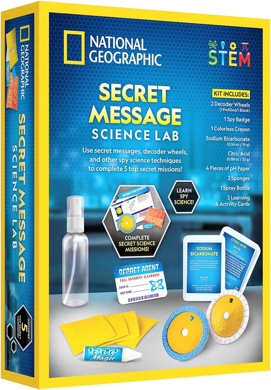 Science Hidden Message Using Code National Geographic Secret Message Science Lab – BumbleToys