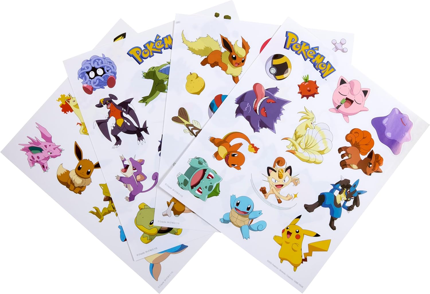 Crayola Coloring Book with Pokemon Stickers, 32 Pages and 4 Sheets of Stickers Included