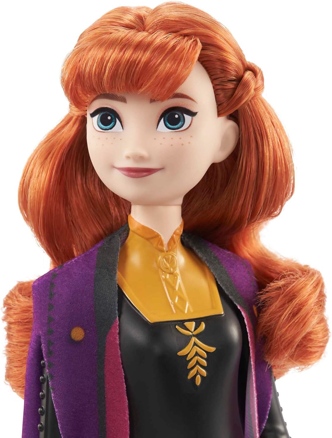 Mattel Disney Frozen Toys, Anna Fashion Doll & Accessory with Signature Look, Inspired by the Frozen 2 Movie