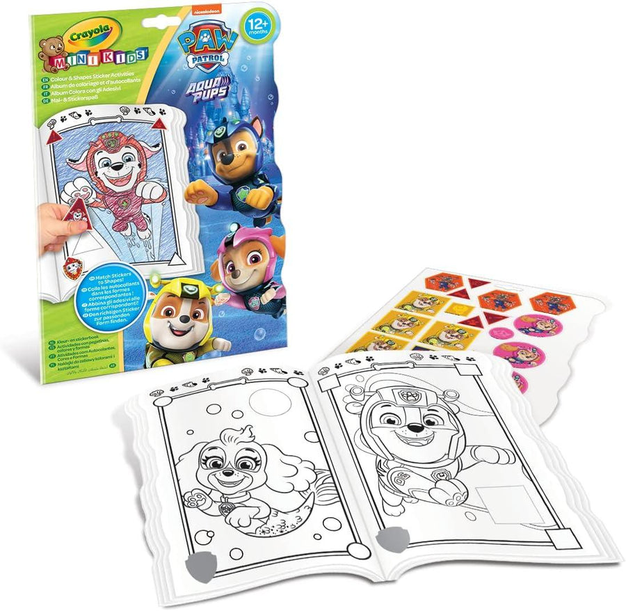 Crayola Vivid Imaginations Paw Patrol Colour and Shapes Activity Book