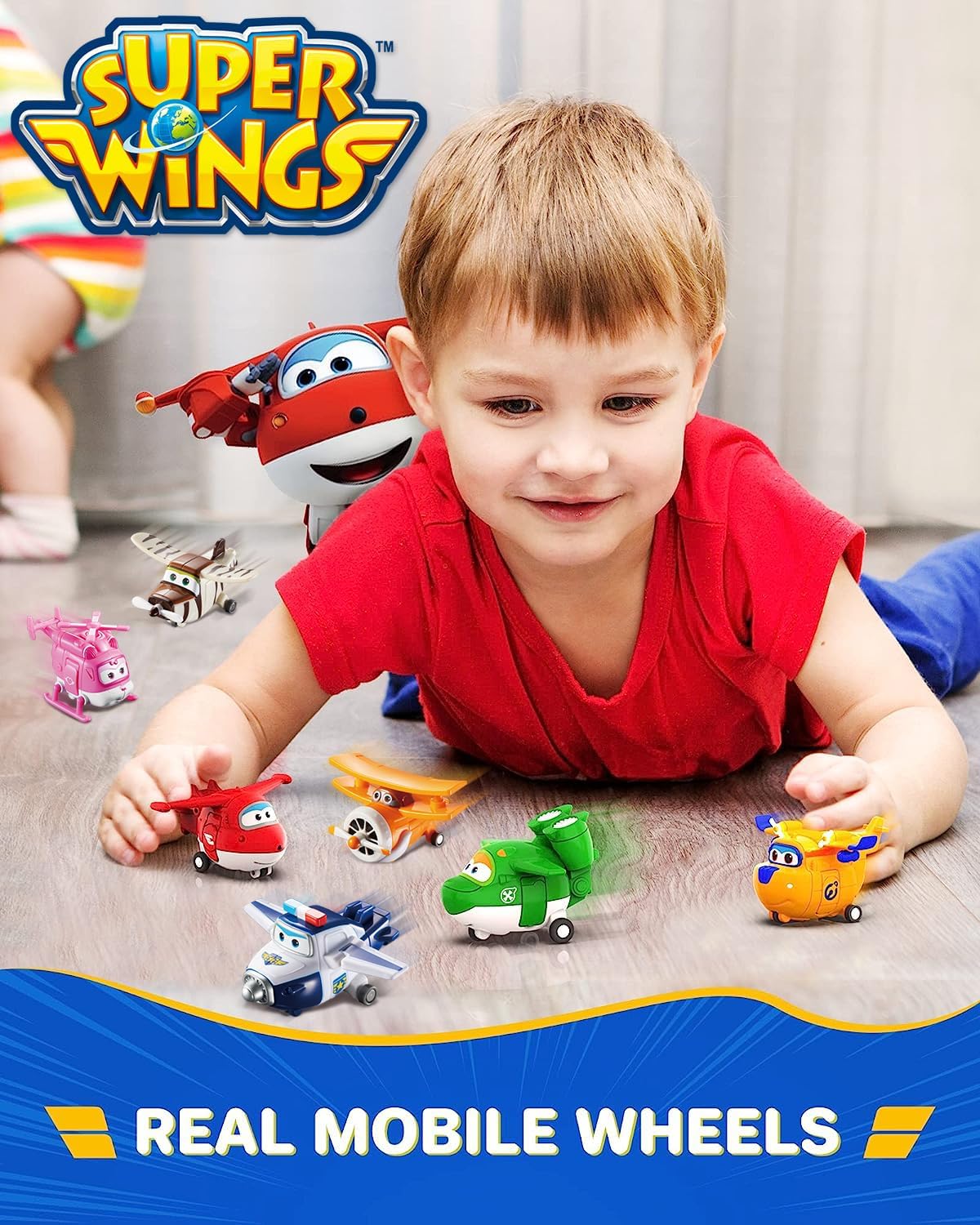Super Wings Toys, Transformer Toys 2 Inch, Airplane Toy for Kids 3-5 Years Old, 15 Packs Transforming Jet Playset