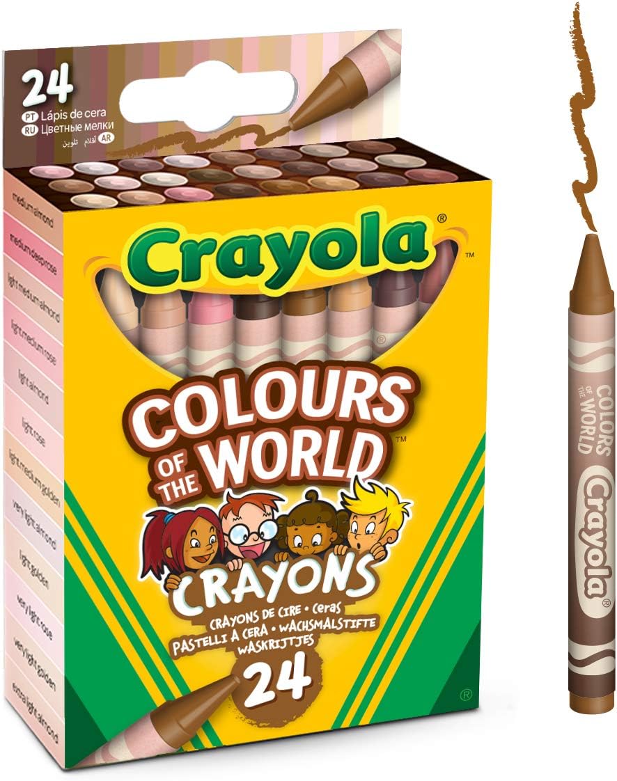 Crayola 24 Colours of The World Skin Tone Crayons