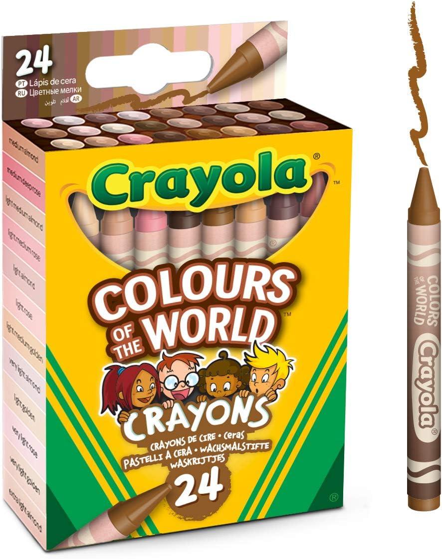 Crayola 24 Colours of The World Skin Tone Crayons
