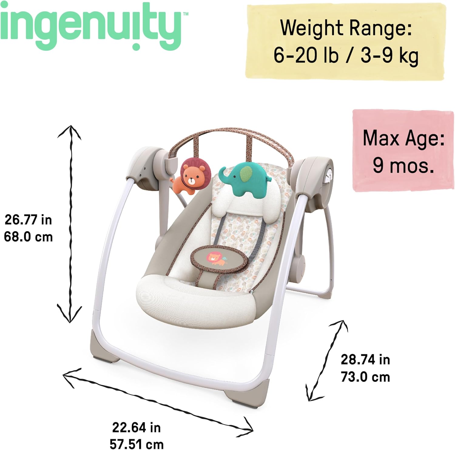 أرجوحة إنجينيويتي كوزي كينجدوم المدمجة