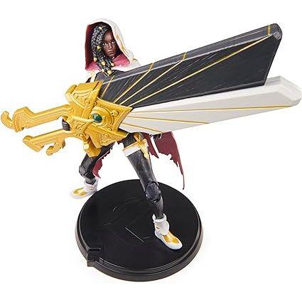 League of Legends, Official 6-Inch Senna Premium Collectible Action Figure with Base, The Champion Collection, Collector Grade