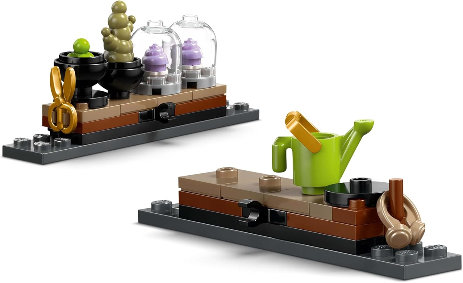 LEGO Harry Potter Hogwarts Castle: Herbology Class Set with Neville Longbottom, Hermione Granger & Prof. Sprout Minifigures - incl. 3 Mandrake Toy Plants - Gift for 8+ Year Old Girls & Boys - 76445