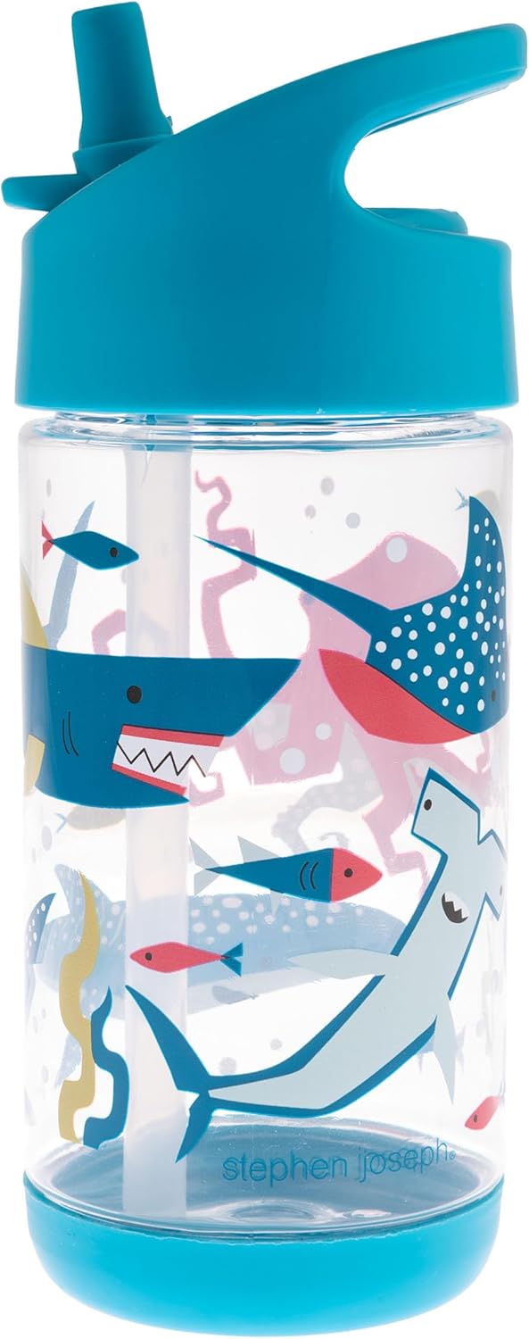 Stephen Joseph Flip Top Kids Water Bottle – Shark