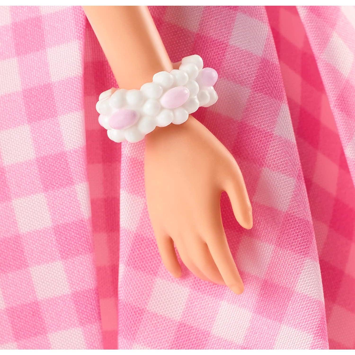 Barbie The Movie Doll, Collectible Doll Wearing Pink and White Gingham Dress with Daisy Chain Necklace - BumbleToys - 5-7 Years, Barbie, Boys, Disney Princess, dup-review-publication, Fashion Dolls & Accessories, Girls, Mattel