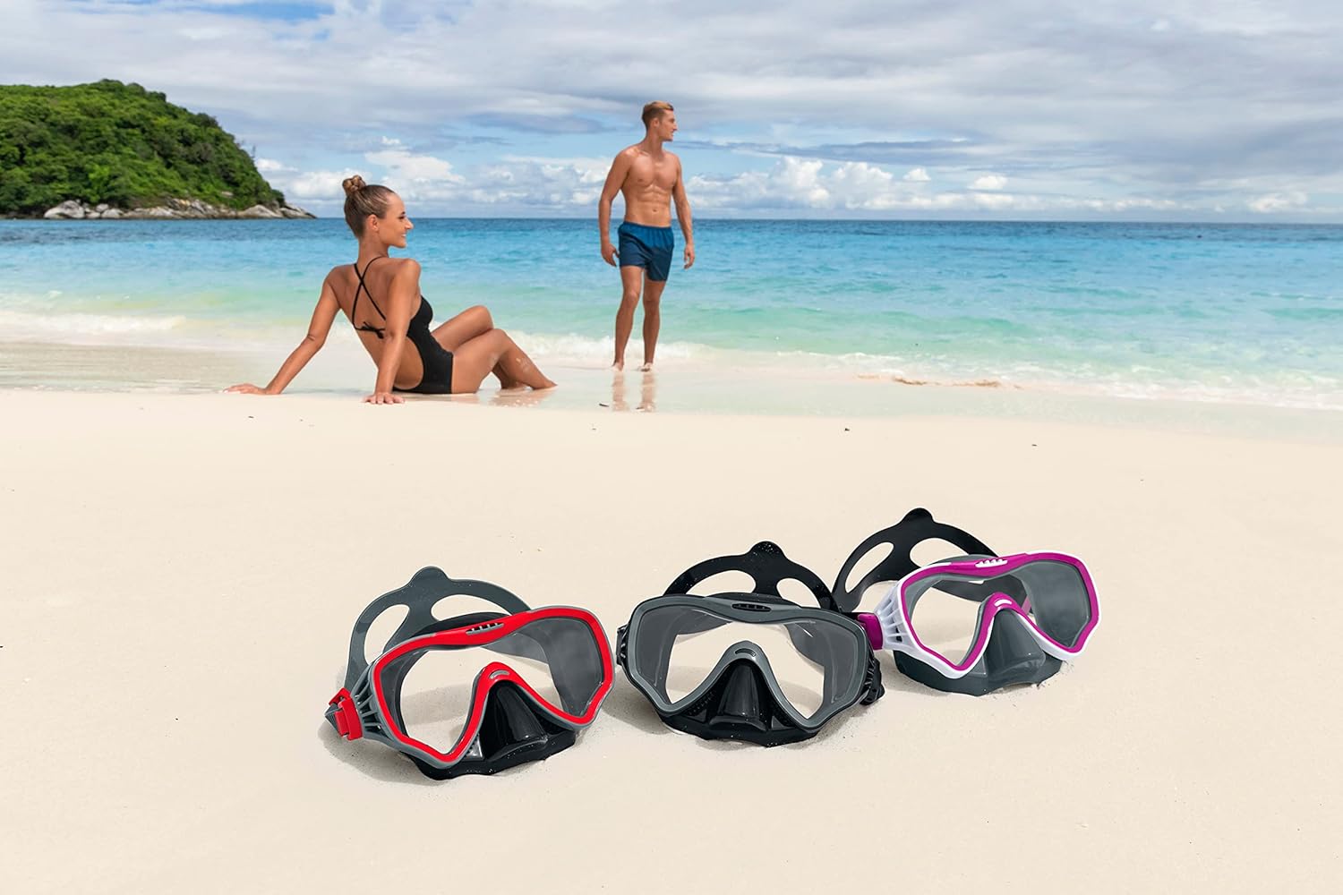Bestway Crusader Pro Diving Mask - Colors May Vary