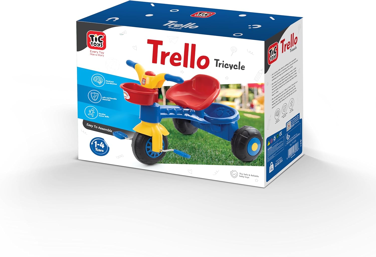 TIC TOYS KIDS Trello TRicycle 3 WHEEL BIKE - Blue