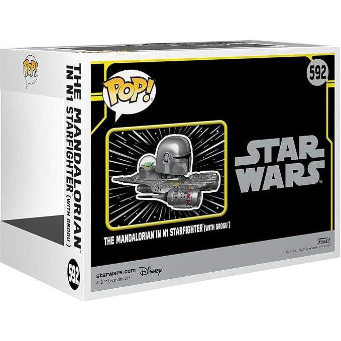 Funko Pop! Ride Super Deluxe: Star Wars Hyperspace Heroes - The Mandalorian in N1 Starfighter (with Grogu)