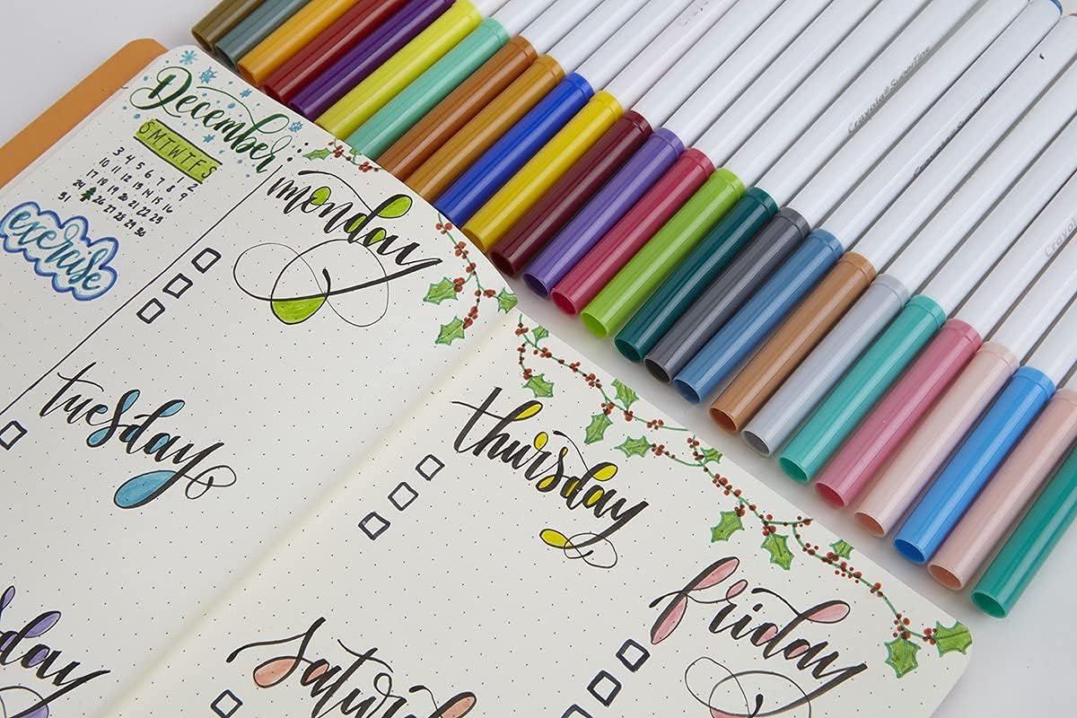 أقلام تلوين قابلة للغسل من كرايولا X24 سوبر تيبس