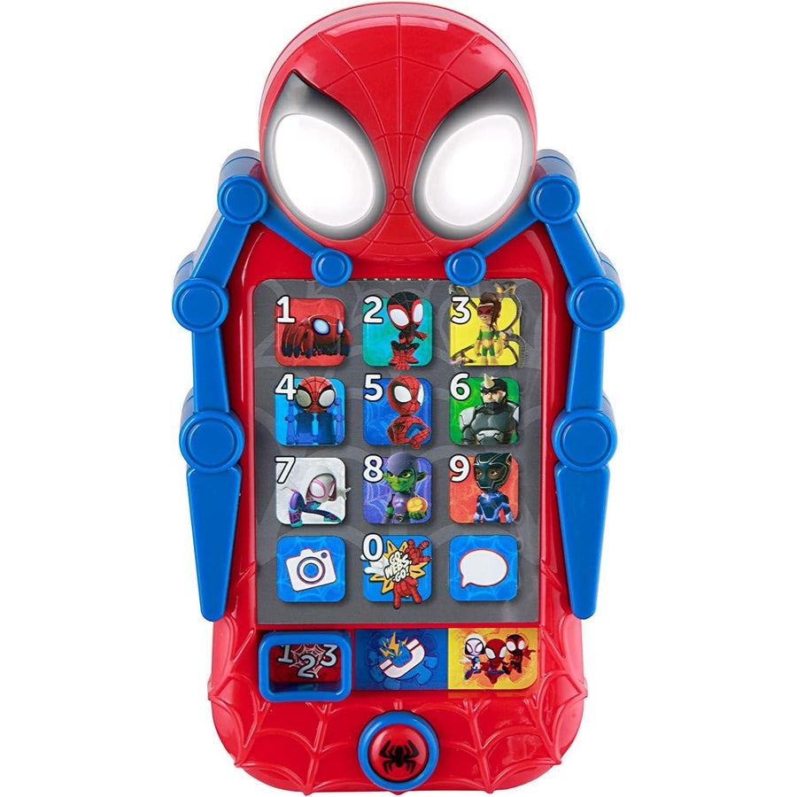 eKids Spidey and His Amazing Friends Toy Phone for Toddler with Built-in Preschool Learning Games, Educational Toys for Activities and Pretend Play, for Fans of Spiderman Gifts