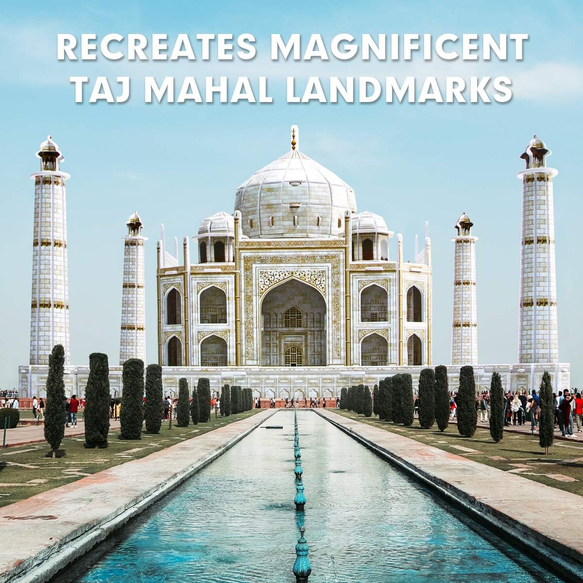 Cubic Fun Taj Mahal Shaped 3D Puzzle - 87 Pieces