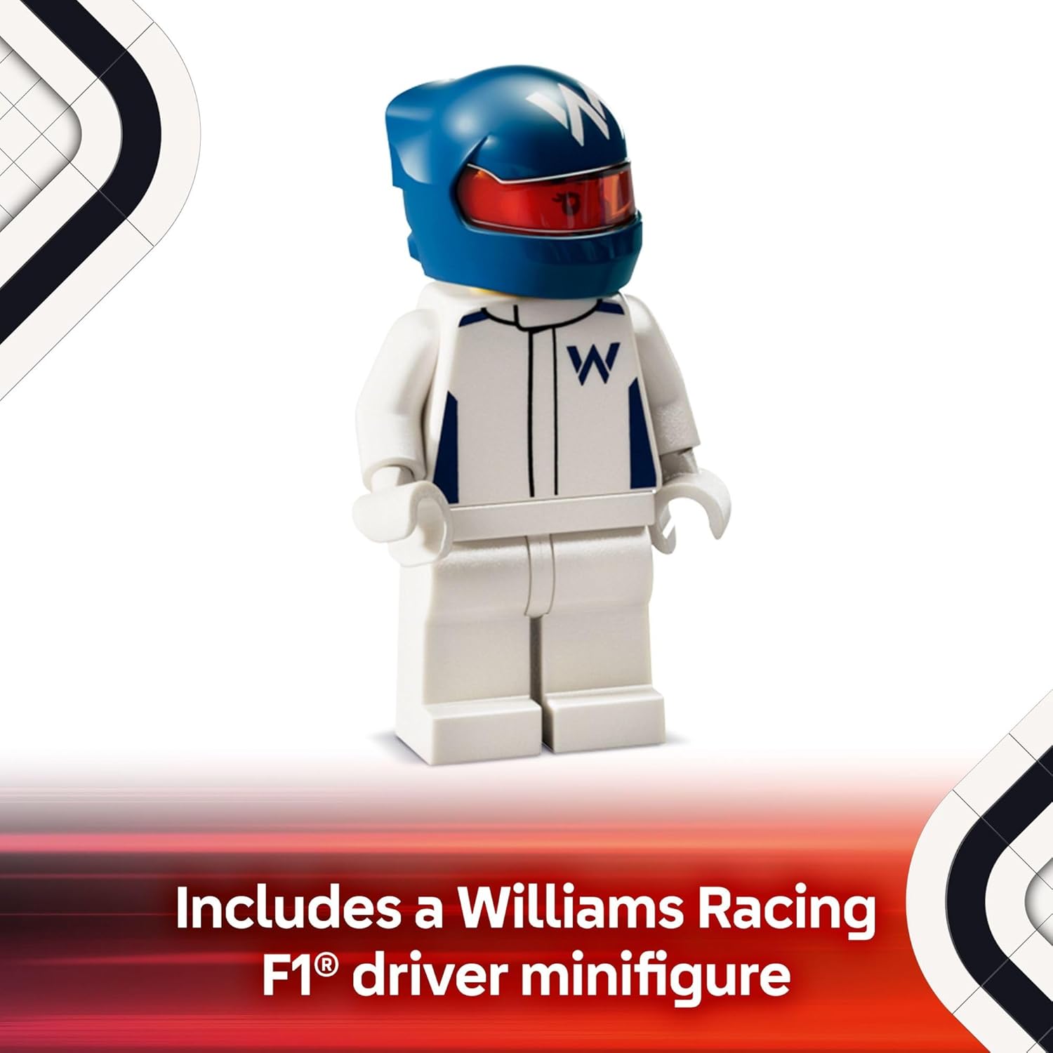 LEGO 77249 Speed Champions Williams Racing FW46 F1 Race Car Toy - Building Set for Kids, Boys & Girls