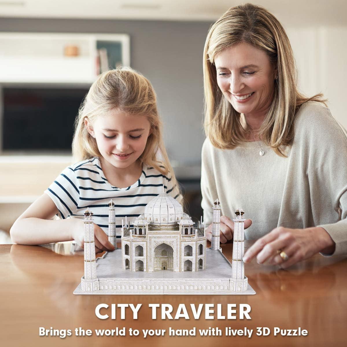 Cubic Fun Taj Mahal Shaped 3D Puzzle - 87 Pieces