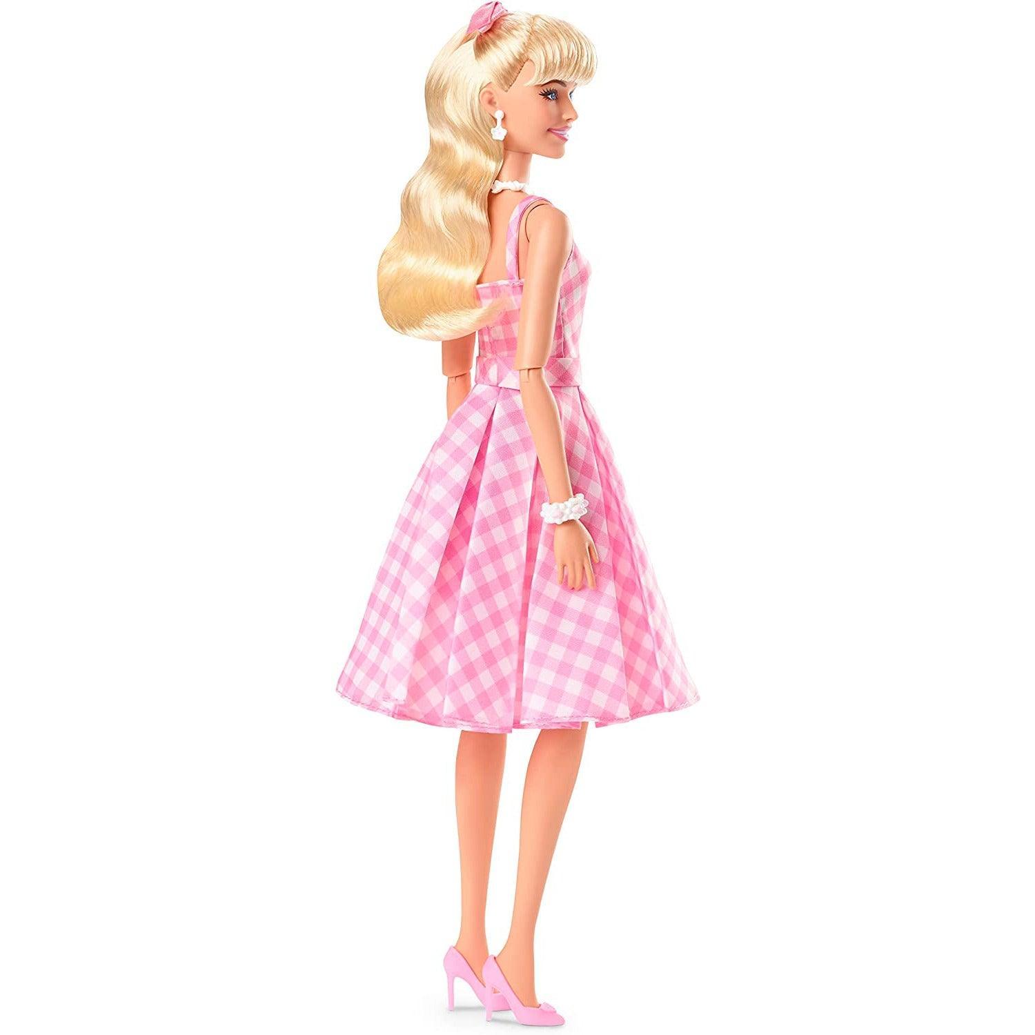 Barbie The Movie Doll, Collectible Doll Wearing Pink and White Gingham Dress with Daisy Chain Necklace - BumbleToys - 5-7 Years, Barbie, Boys, Disney Princess, dup-review-publication, Fashion Dolls & Accessories, Girls, Mattel