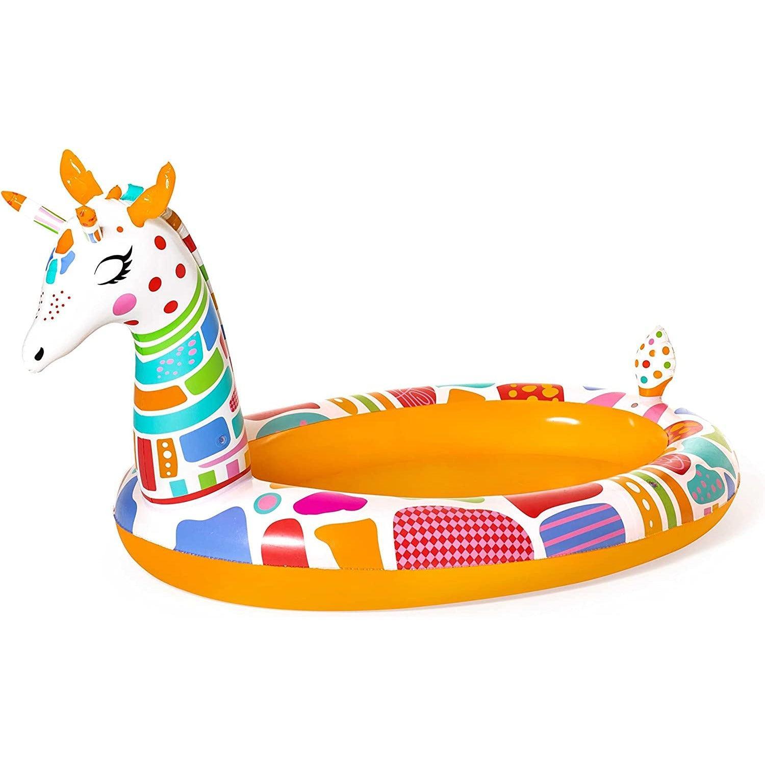 Bestway 53089 Inflatable Giraffe Shaped Kiddie Pool with Sprayer - BumbleToys - 5-7 Years, 8-13 Years, Bestway, Boys, Floaters, Girls, Sand Toys Pools & Inflatables