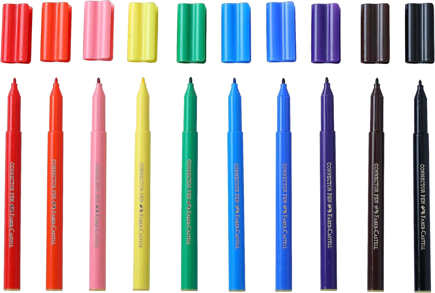 Faber-Castell Connector Fibretip Colors - Pack of 10