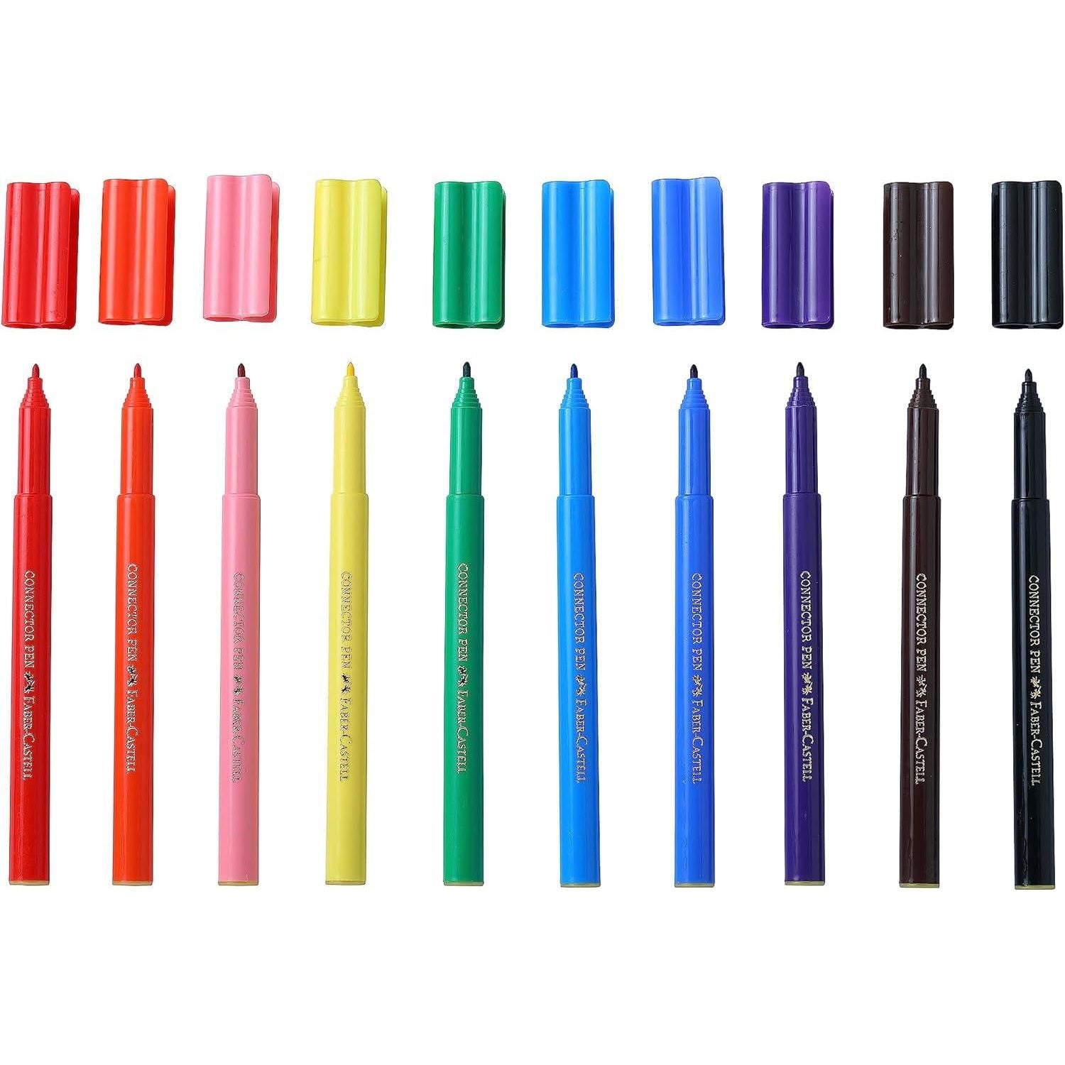 Faber-Castell Connector Fibretip Colors - Pack of 10