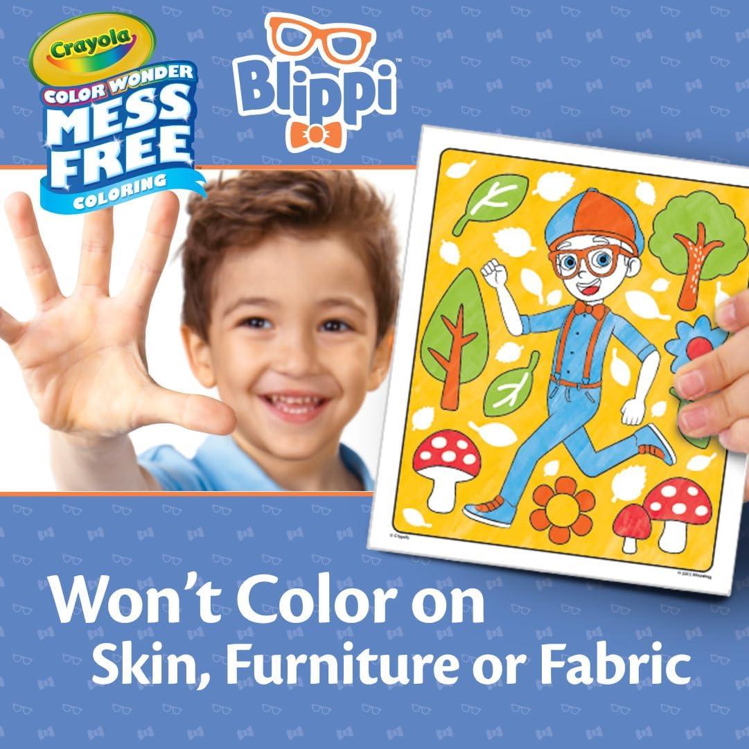 Crayola Color Wonder Blippi, Mess Free Coloring Pages & Markers - BumbleToys - 5-7 Years, Boys, Drawing & Painting, Girls, Nursery Toys, OXE, Pre-Order