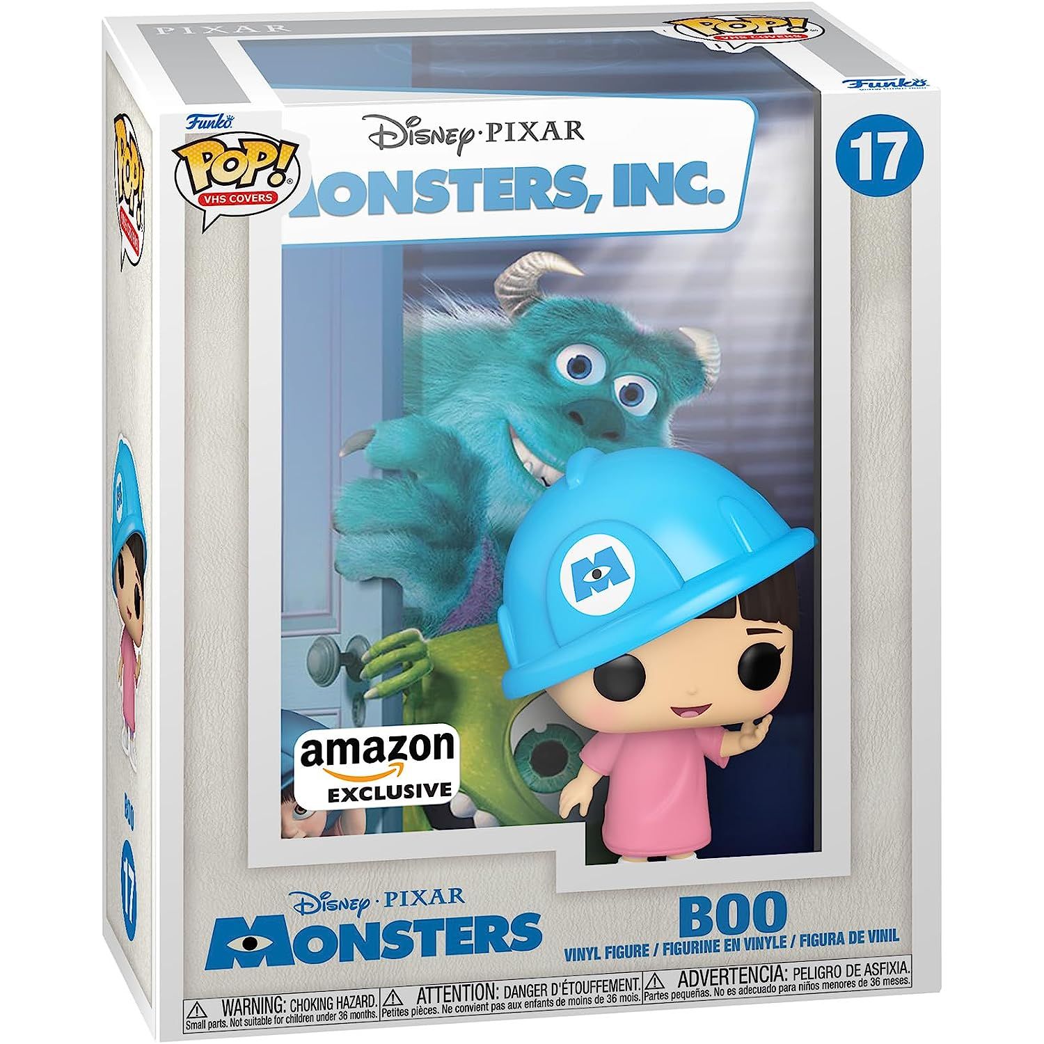 غطاء Funko Pop VHS Disney - Monsters , Inc, Boo مع قبعة صلبة