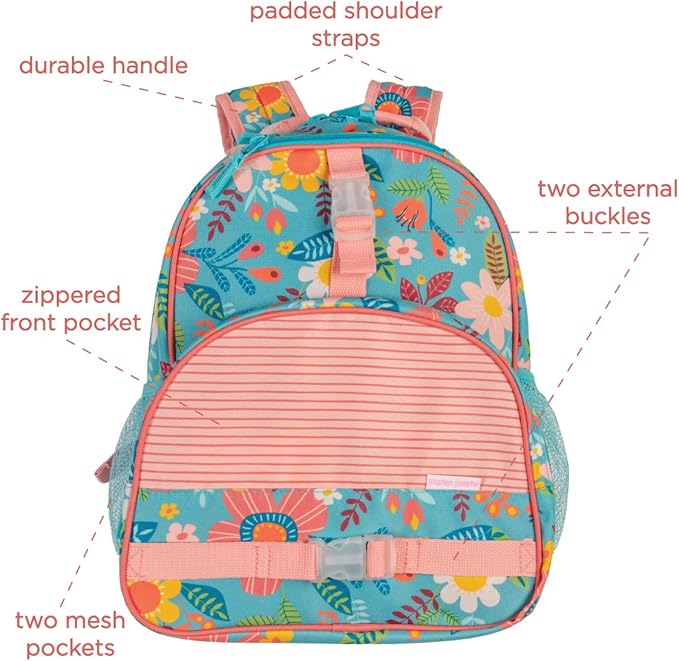 Stephen Joseph Unisex Kid's All Over Print Backpack - Floral
