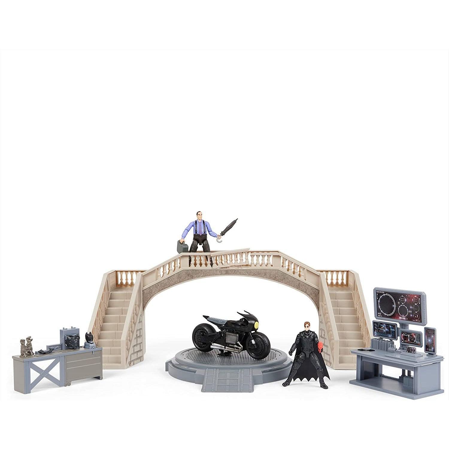 DC Comics, Batman Batcave with Exclusive Batman and Penguin Action Figures and Batcycle, The Batman Movie Collectible Kids - BumbleToys - 5-7 Years, 8+ Years, Action Battling, Avengers, Batman, Boys, DC, DC Comics