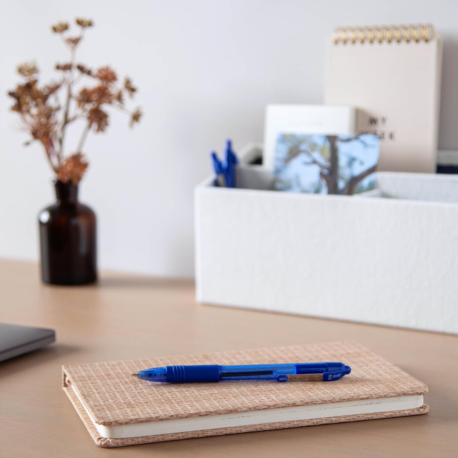 Zebra Pen Z-Grip Retractable Ballpoint Pen, Smooth-Flowing Blue Ink, 1.0mm Medium Point, School Supplies, Teacher Supplies and Office Supplies, 24-Pack