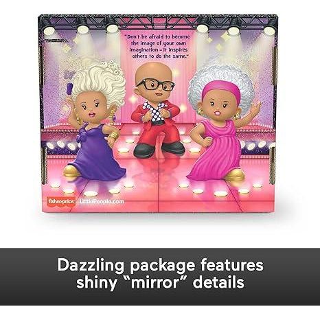 Little People Collector Rupaul Special Edition Figure Set in Display Gift Package for Adults & Fans, 3 Figurines