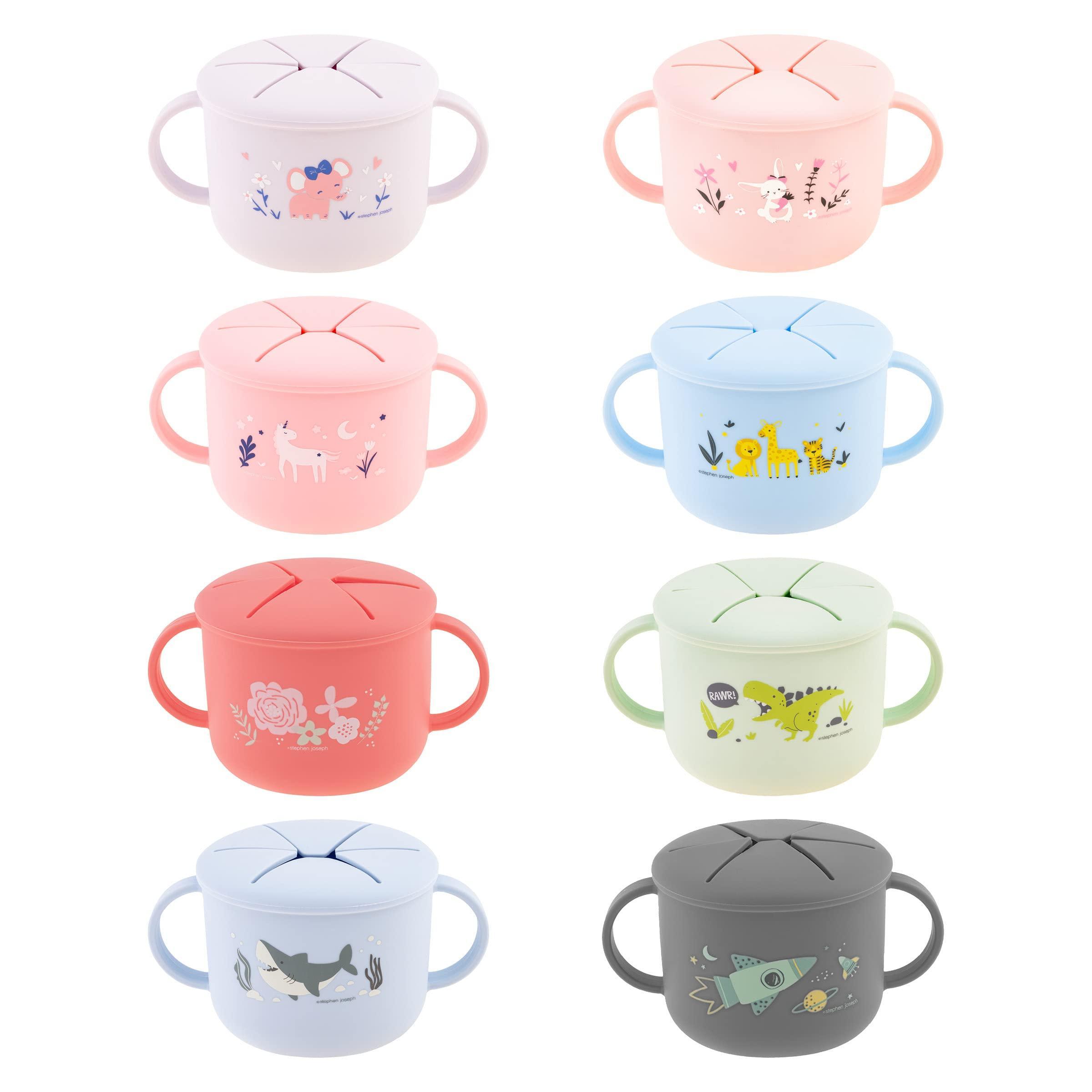 Stephen Joseph, Silicone Snack Cup, Snack Cups for Babies and Toddlers, ZOO Medium - BumbleToys - 5-7 Years, Baby Shark, Bowls, Cecil, Feeding, Girls, Shark, Silicone Baby Bowls, Stephen Joseph, Stephen Joseph 2023