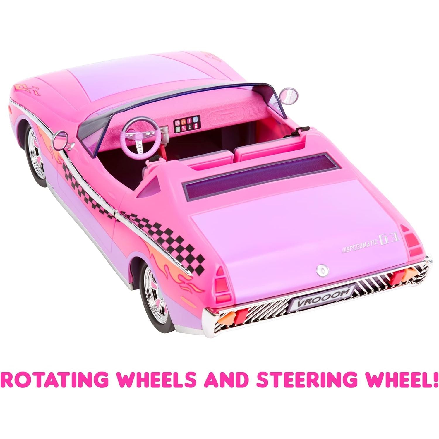 L.O.L. Surprise! LOL Surprise City Cruiser, Pink and Purple Sports Car with Fabulous Features and an Exclusive Doll