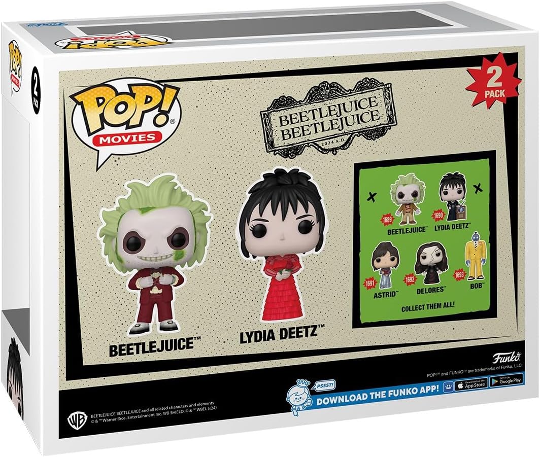 Funko Pop! Movies: Beetlejuice & Lydia Deetz 2-Pack