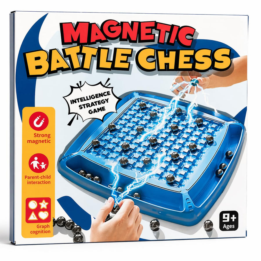 Magnetic Battle Chess - Intelligence Strategy Game with Strong Magnetic Pieces