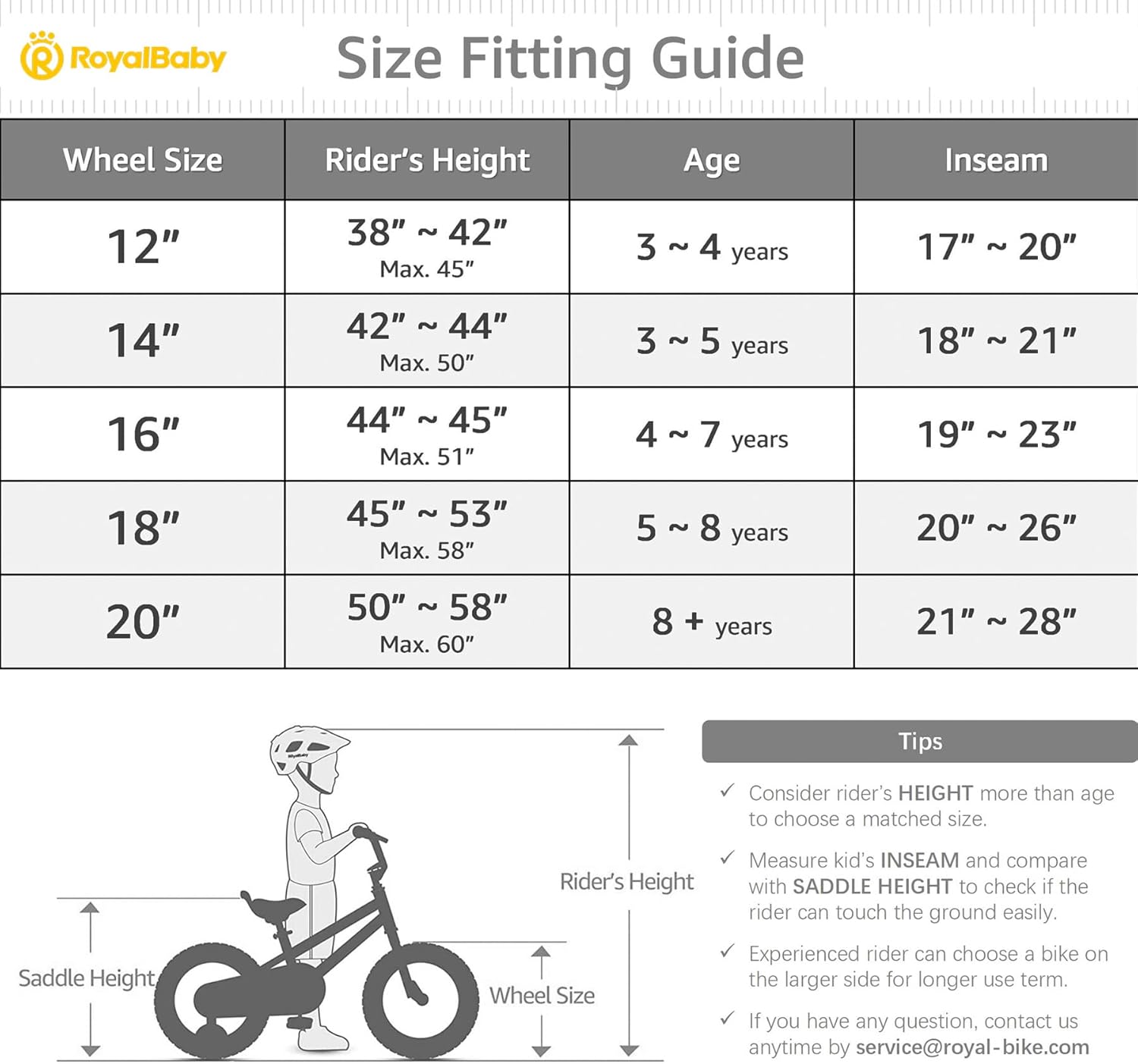 RoyalBaby Freestyle 12-Inch Kids Bicycle for Boys & Girls