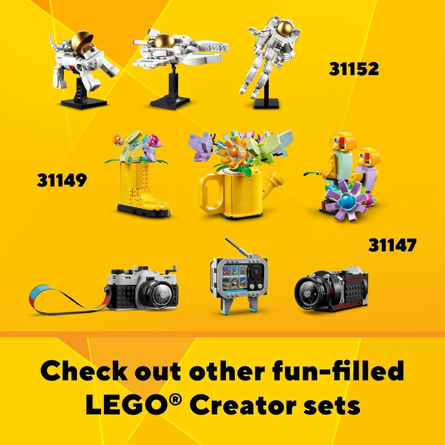 LEGO Creator 31148 3 in 1 Retro Roller Skate Building Kit, Transforms from Roller Skate Toy to Mini Skateboard to Boom Box Radio, Birthday Gift for Skaters