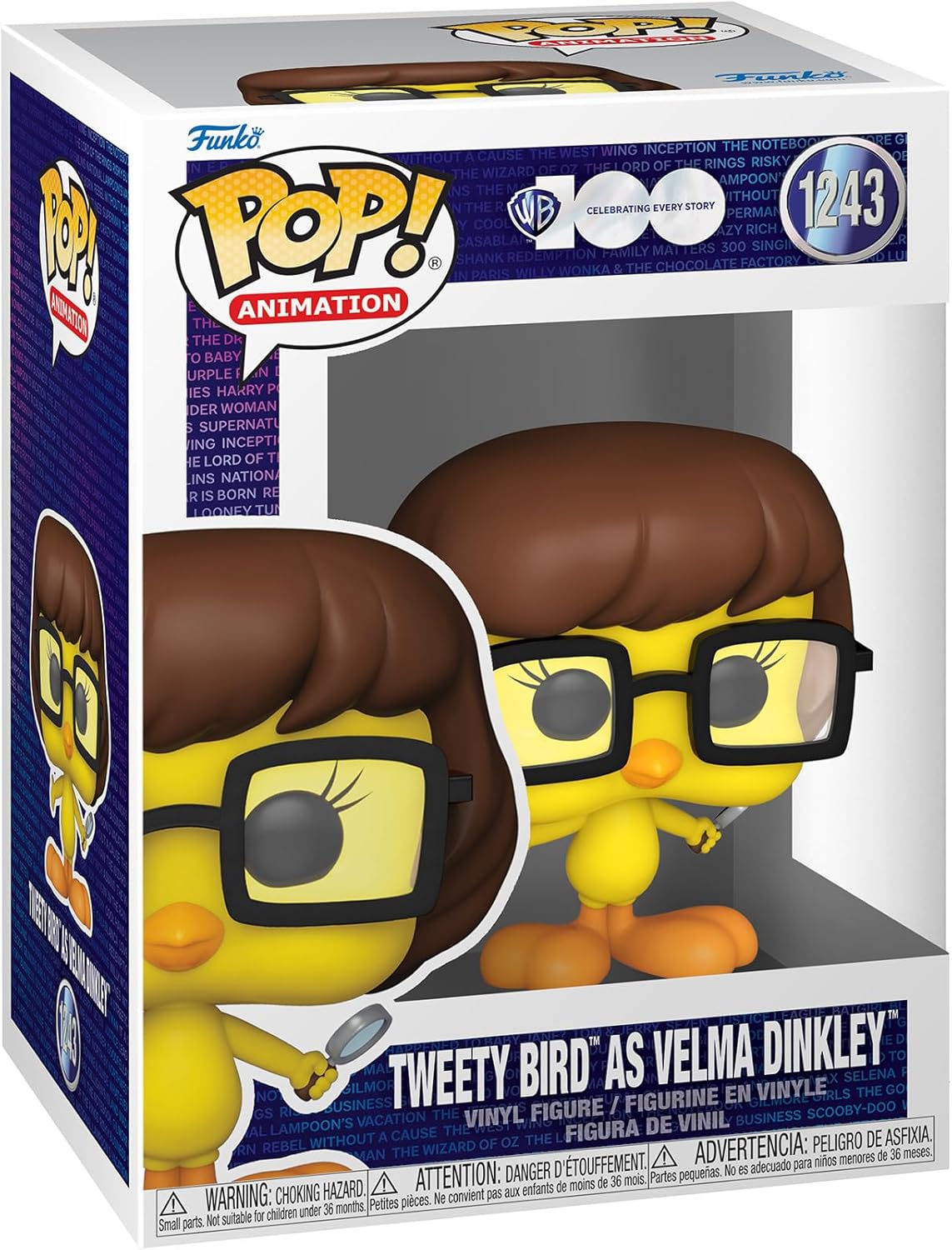 Funko Pop! Animation WB 100 - Looney Tunes, Tweety Bird as Velma Dinkley