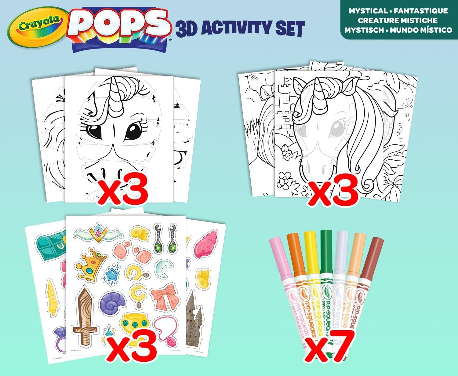 Crayola Color Pops, Fantasy Creatures Theme, Colouring and Building Ga ...