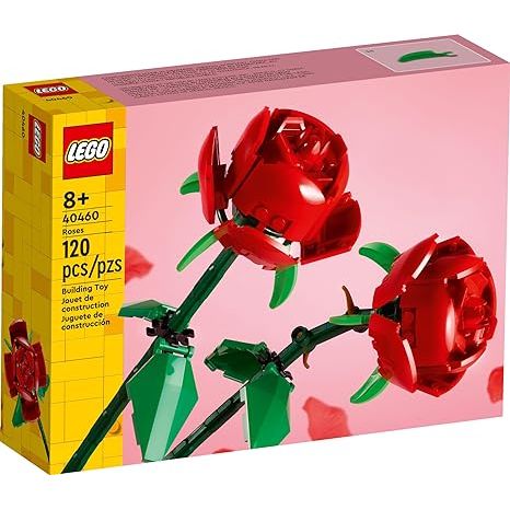 LEGO 40460 Roses Building Kit, Unique Gift for Valentine's Day, Botanical Collection, Gift to Build Together